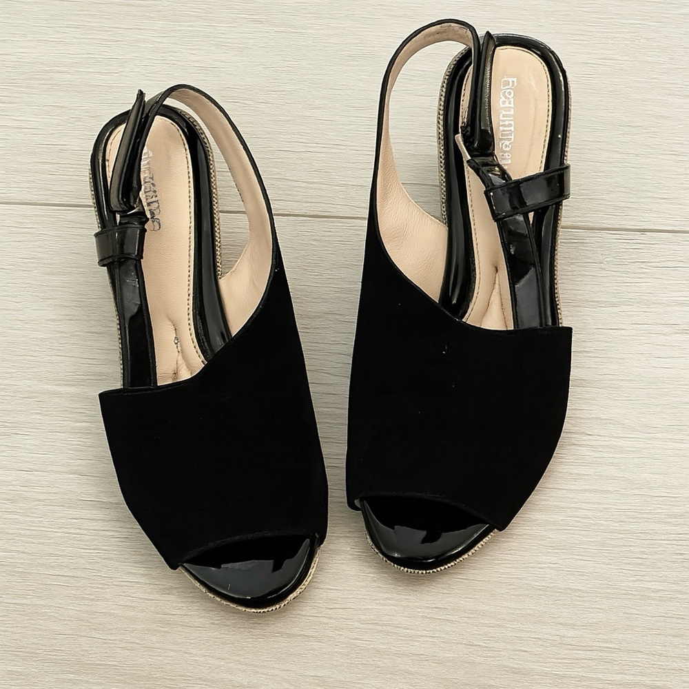 BeautiFeel Black Slingback Heels – Size 37 (EU)